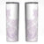 Polynesian Tribal Plumeria Lotu Tamaiti Skinny Tumbler Pastel Mauve - Polynesian Pride