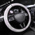 Polynesian Tribal Plumeria Lotu Tamaiti Steering Wheel Cover Pastel Mauve - Polynesian Pride