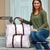 Polynesian Tribal Plumeria Lotu Tamaiti Travel Bag Pastel Mauve - Polynesian Pride