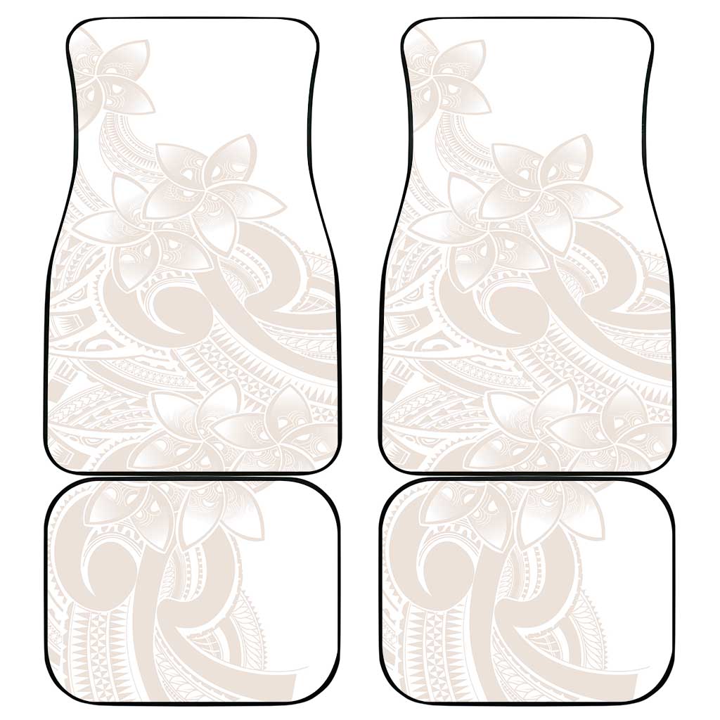 Polynesian Tribal Plumeria Lotu Tamaiti Car Mats Pastel Nude - Polynesian Pride
