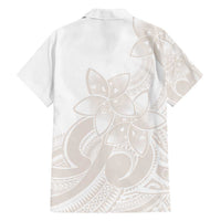 Polynesian Tribal Plumeria Lotu Tamaiti Family Matching Long Sleeve Bodycon Dress and Hawaiian Shirt Pastel Nude LT9 - Polynesian Pride