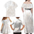 Polynesian Tribal Plumeria Lotu Tamaiti Family Matching Off Shoulder Maxi Dress and Hawaiian Shirt Pastel Nude - Polynesian Pride