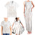 Polynesian Tribal Plumeria Lotu Tamaiti Family Matching Tank Maxi Dress and Hawaiian Shirt Pastel Nude - Polynesian Pride