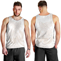 Polynesian Tribal Plumeria Lotu Tamaiti Men Tank Top Pastel Nude - Polynesian Pride
