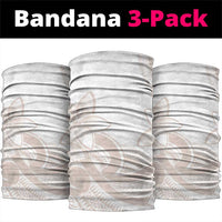 Polynesian Tribal Plumeria Lotu Tamaiti Neck Gaiter Pastel Nude LT9