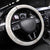 Polynesian Tribal Plumeria Lotu Tamaiti Steering Wheel Cover Pastel Nude - Polynesian Pride