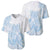 Polynesian Tribal Plumeria Lotu Tamaiti Baseball Jersey Pastel Sky Blue - Polynesian Pride