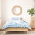 Polynesian Tribal Plumeria Lotu Tamaiti Bedding Set Pastel Sky Blue - Polynesian Pride