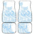 Polynesian Tribal Plumeria Lotu Tamaiti Car Mats Pastel Sky Blue - Polynesian Pride