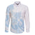 Polynesian Tribal Plumeria Lotu Tamaiti Family Matching Mermaid Dress and Hawaiian Shirt Pastel Sky Blue - Polynesian Pride