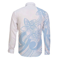 Polynesian Tribal Plumeria Lotu Tamaiti Family Matching Mermaid Dress and Hawaiian Shirt Pastel Sky Blue LT9 - Polynesian Pride