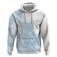 Polynesian Tribal Plumeria Lotu Tamaiti Hoodie Pastel Sky Blue - Polynesian Pride
