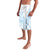 Polynesian Tribal Plumeria Lotu Tamaiti Lavalava Pastel Sky Blue - Polynesian Pride