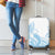 Polynesian Tribal Plumeria Lotu Tamaiti Luggage Cover Pastel Sky Blue - Polynesian Pride