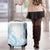Polynesian Tribal Plumeria Lotu Tamaiti Luggage Cover Pastel Sky Blue - Polynesian Pride