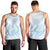 Polynesian Tribal Plumeria Lotu Tamaiti Men Tank Top Pastel Sky Blue - Polynesian Pride