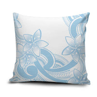 Polynesian Tribal Plumeria Lotu Tamaiti Pillow Cover Pastel Sky Blue - Polynesian Pride
