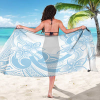 Polynesian Tribal Plumeria Lotu Tamaiti Sarong Pastel Sky Blue - Polynesian Pride