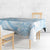 Polynesian Tribal Plumeria Lotu Tamaiti Tablecloth Pastel Sky Blue - Polynesian Pride