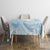Polynesian Tribal Plumeria Lotu Tamaiti Tablecloth Pastel Sky Blue - Polynesian Pride