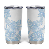 Polynesian Tribal Plumeria Lotu Tamaiti Tumbler Cup Pastel Sky Blue - Polynesian Pride