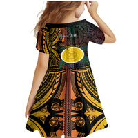 Personalised Shefa Day Family Matching Mermaid Dress and Hawaiian Shirt Happy June 18 Vanuatu Province LT14 - Polynesian Pride