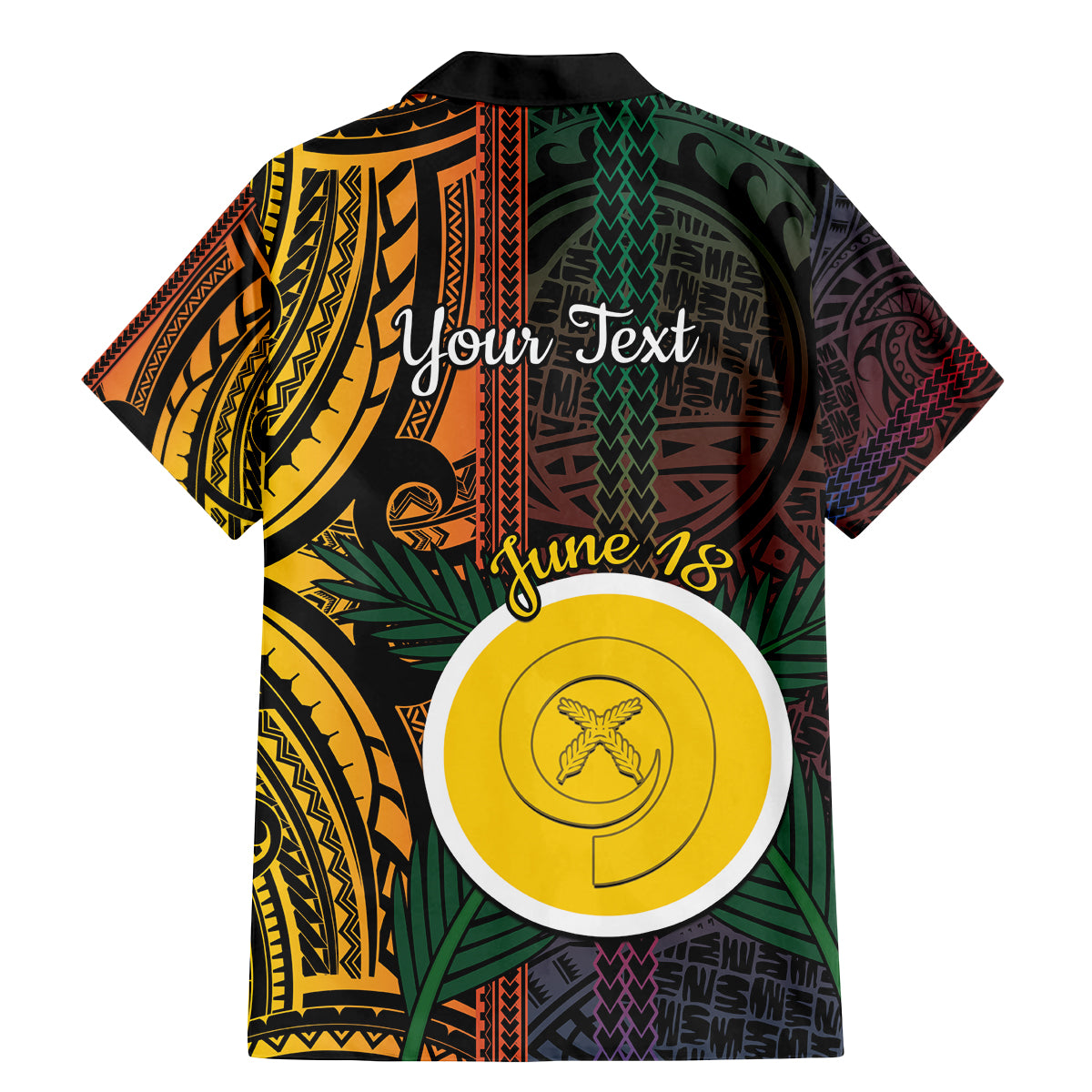 Personalised Shefa Day Family Matching Mermaid Dress and Hawaiian Shirt Happy June 18 Vanuatu Province LT14 - Polynesian Pride