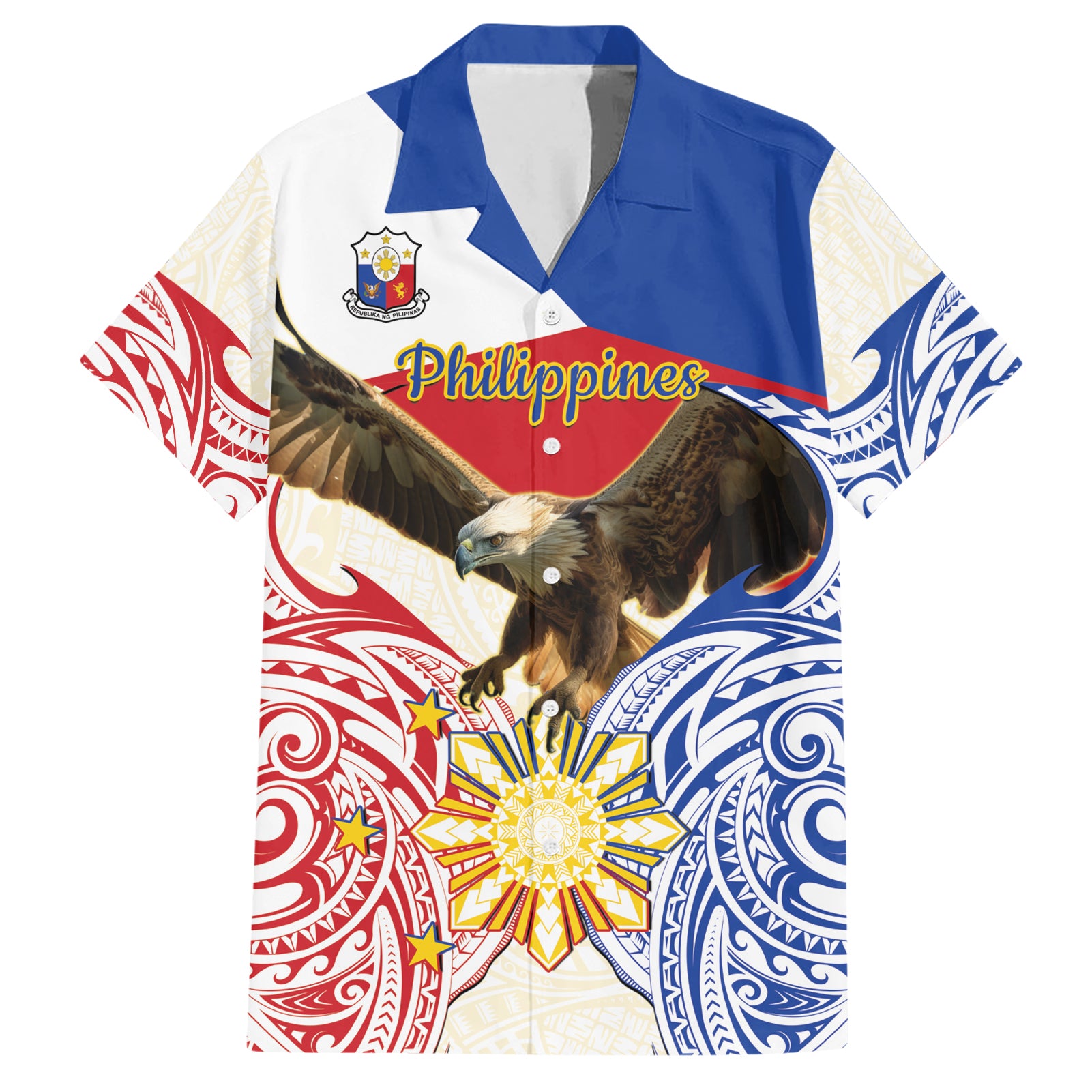 Philippines Independence Day Hawaiian Shirt Pilipinas Eagle 126th Anniversary