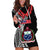 Polynesian Pride Samoa Hoodie Dress Ula Fala Mix Samoan Tribal Black Version LT14 Black - Polynesian Pride