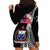 Polynesian Pride Samoa Hoodie Dress Ula Fala Mix Samoan Tribal Black Version LT14 - Polynesian Pride