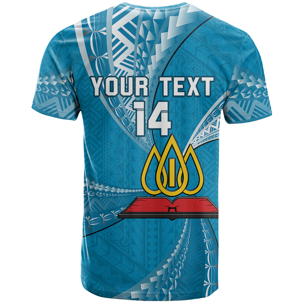 Custom Tonga Lavengamalie College T Shirt Tongan Ngatu Pattern LT14 - Polynesian Pride