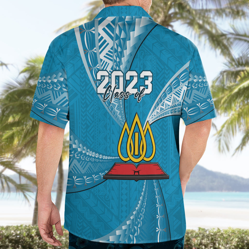 Personalised Tonga Lavengamalie College Hawaiian Shirt Class Of Year Tongan Ngatu Pattern LT14 - Polynesian Pride