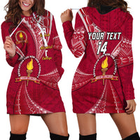 Personalised Tonga Beulah College Hoodie Dress Tongan Ngatu Pattern LT14 - Polynesian Pride