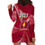 Personalised Tonga Beulah College Hoodie Dress Class Of Year Tongan Ngatu Pattern LT14 - Polynesian Pride