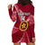 Personalised Tonga Eua High School Hoodie Dress Tongan Ngatu Pattern LT14 - Polynesian Pride