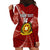 Personalised Tonga Vavau High School Hoodie Dress Tongan Ngatu Pattern LT14 - Polynesian Pride