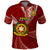 Custom Tonga Vavau High School Polo Shirt Tongan Ngatu Pattern LT14 Maroon - Polynesian Pride