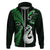 Custom New Zealand Hoodie Aotearoa Silver Fern With Manaia Maori Unique Green LT14 Zip Hoodie Green - Polynesian Pride