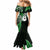 Personalised New Zealand Mermaid Dress Aotearoa Silver Fern With Manaia Maori Unique Green LT14 - Polynesian Pride