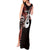 Personalised New Zealand Tank Maxi Dress Aotearoa Silver Fern With Manaia Maori Unique Red LT14 - Polynesian Pride