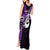 Personalised New Zealand Tank Maxi Dress Aotearoa Silver Fern With Manaia Maori Unique Purple LT14 - Polynesian Pride