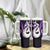 New Zealand Tumbler With Handle Aotearoa Silver Fern With Manaia Maori Unique Purple