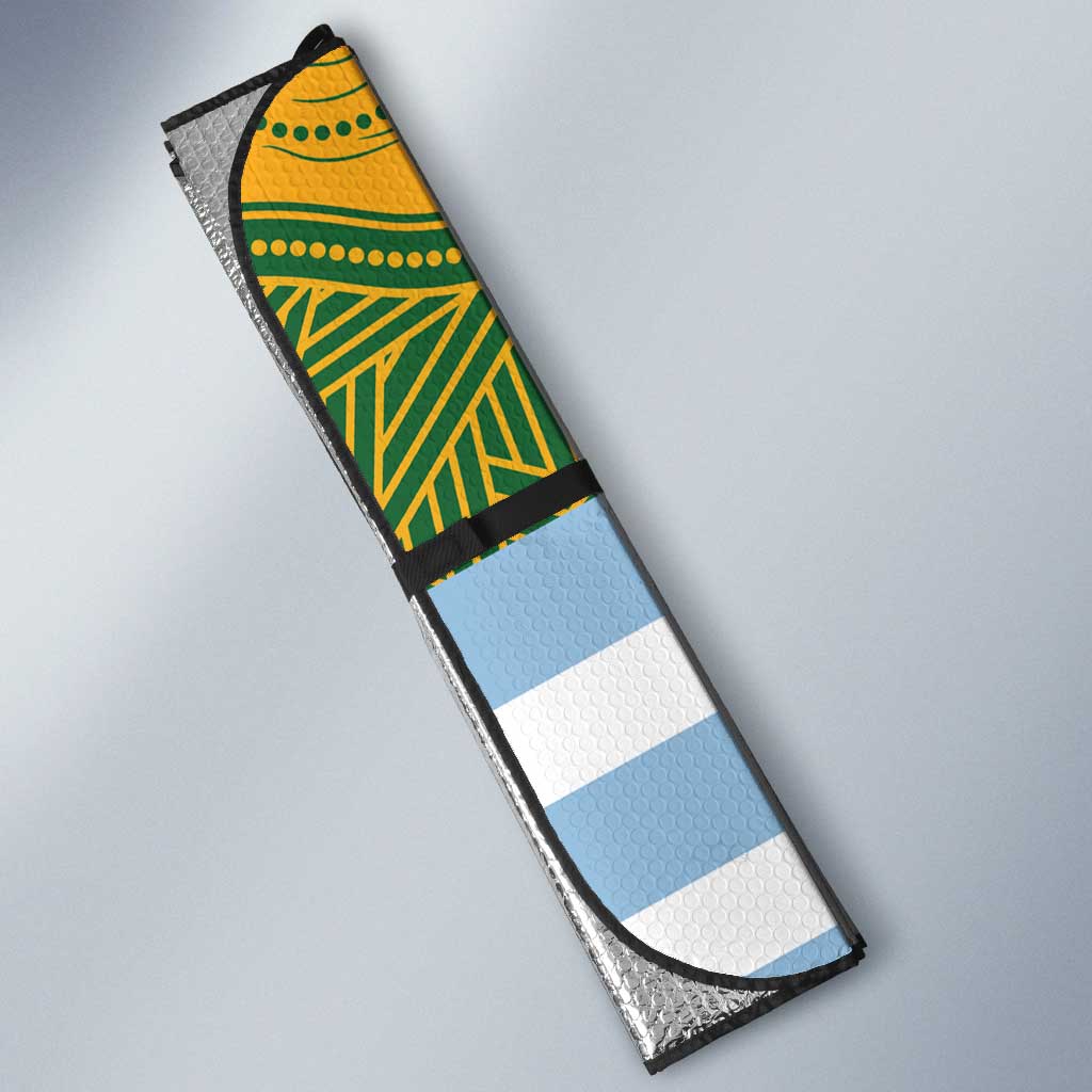 Rugby 2025 Championship Auto Sun Shade Combination of Southern Hemisphere Countries LT14 - Polynesian Pride