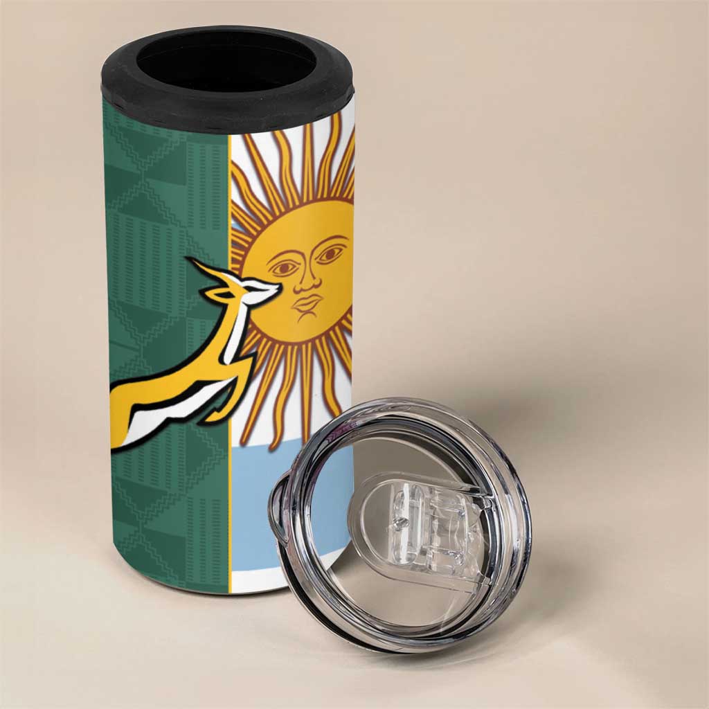 Rugby 2025 Championship 4 in 1 Can Cooler Tumbler Combination of Southern Hemisphere Countries - Polynesian Pride