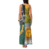 Personalised Rugby 2025 Championship Family Matching Tank Maxi Dress and Hawaiian Shirt Combination of Southern Hemisphere Countries - Polynesian Pride