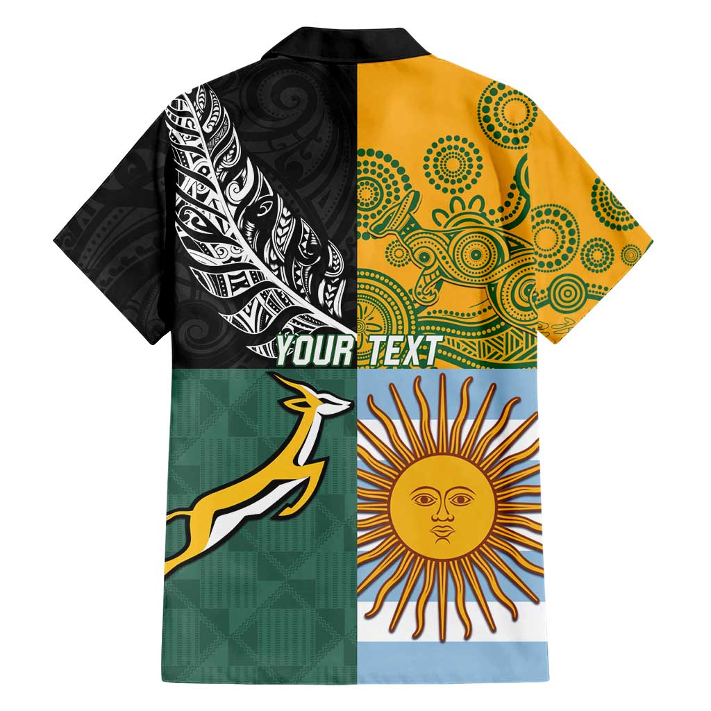 Personalised Rugby 2025 Championship Hawaiian Shirt Combination of Southern Hemisphere Countries - Polynesian Pride