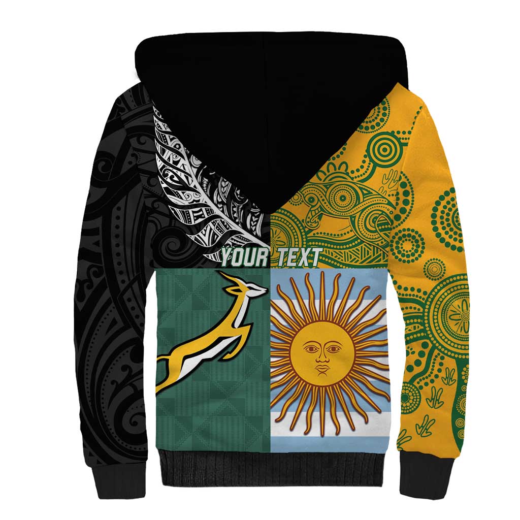 Personalised Rugby 2025 Championship Sherpa Hoodie Combination of Southern Hemisphere Countries - Polynesian Pride