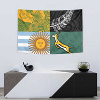 Rugby 2025 Championship Tapestry Combination of Southern Hemisphere Countries - Polynesian Pride