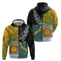 Personalised Rugby 2025 Championship Zip Hoodie Combination of Southern Hemisphere Countries - Polynesian Pride