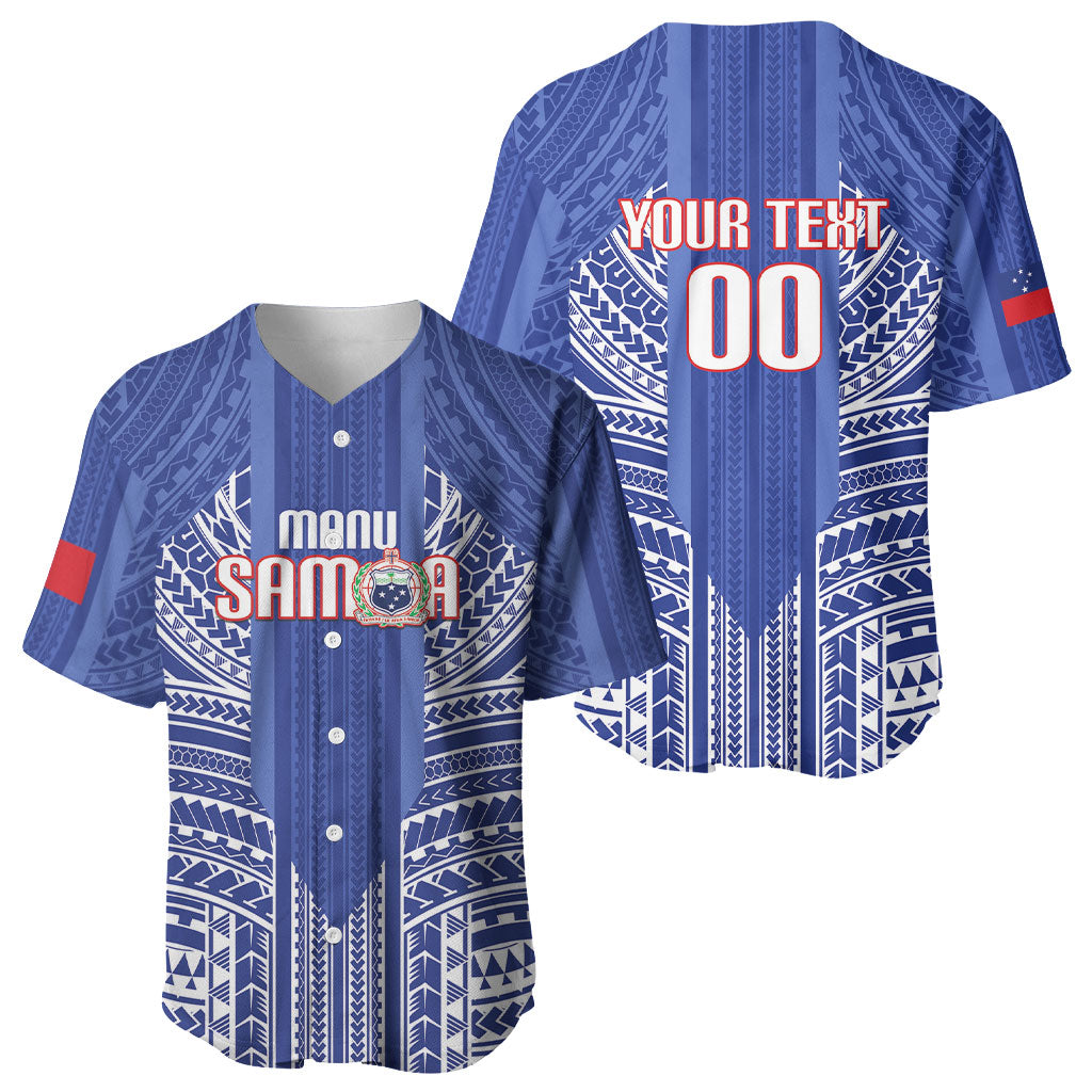 Custom Manu Samoa Rugby 2026 Baseball Jersey Samoan Pattern